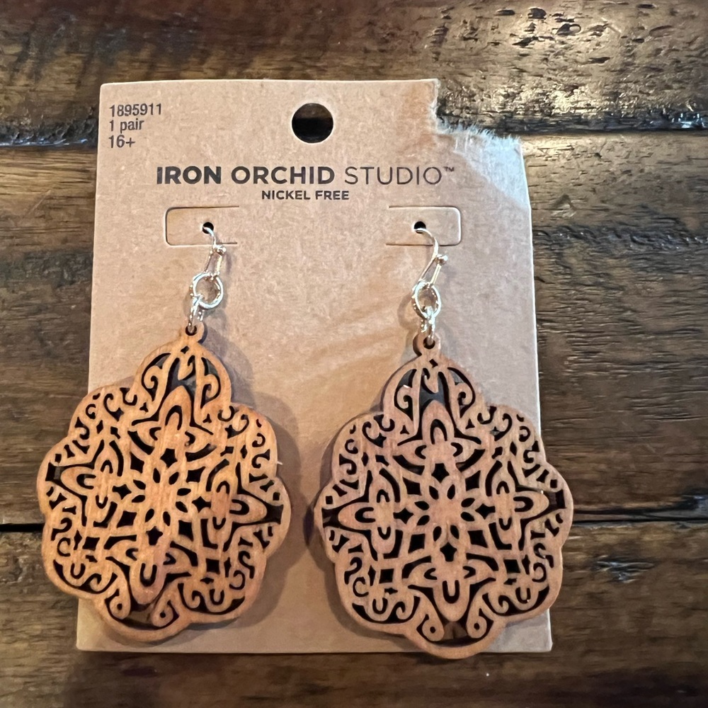Iron Orchid Studio Wooden Earrings